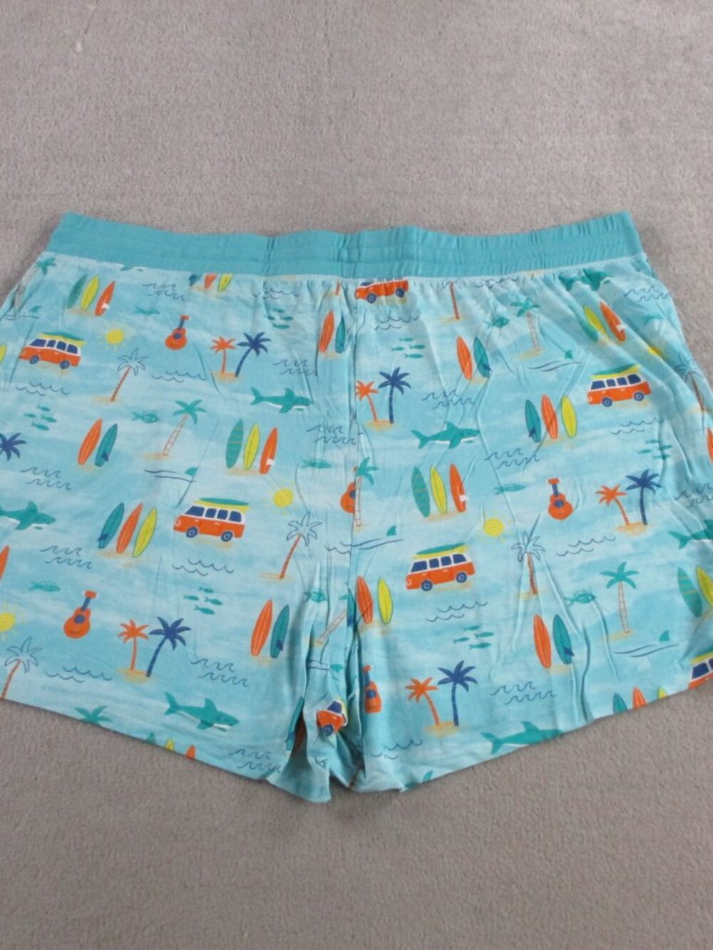 NEW Little Sleepies Womens Pajama Shorts XXL Blue Surf Life Cozy Soft Bamboo PJ - Picture 2 of 8